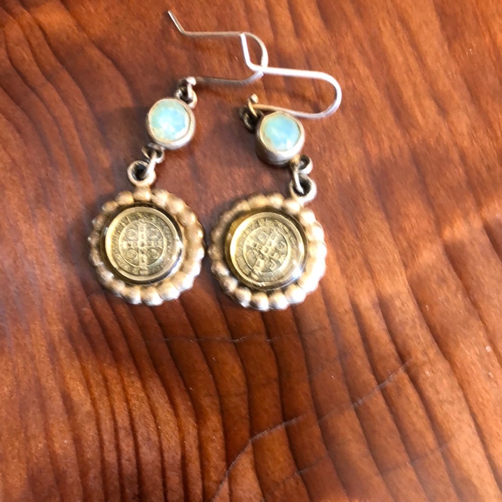VSA earrings. 1  1/2 inch